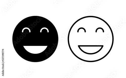 smile icon vector for web and mobile app. smile emoticon icon. feedback sign and symbol