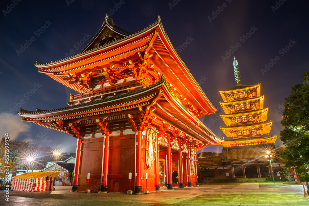 Asakusa Senso-ji is the oldest Buddhist temple in Tokyo. It is a popular tourist destination that is considered an important symbol. Asakusa Senso-ji is the oldest Buddhist temple in Tokyo. It is a popular tourist destination that is considered an important symbol.