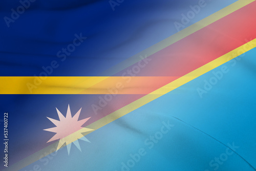 Nauru and Democratic Republic of the Congo national flag transborder relations COG NRU