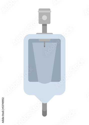 Urinal. Urinoir. Simple flat illustration.