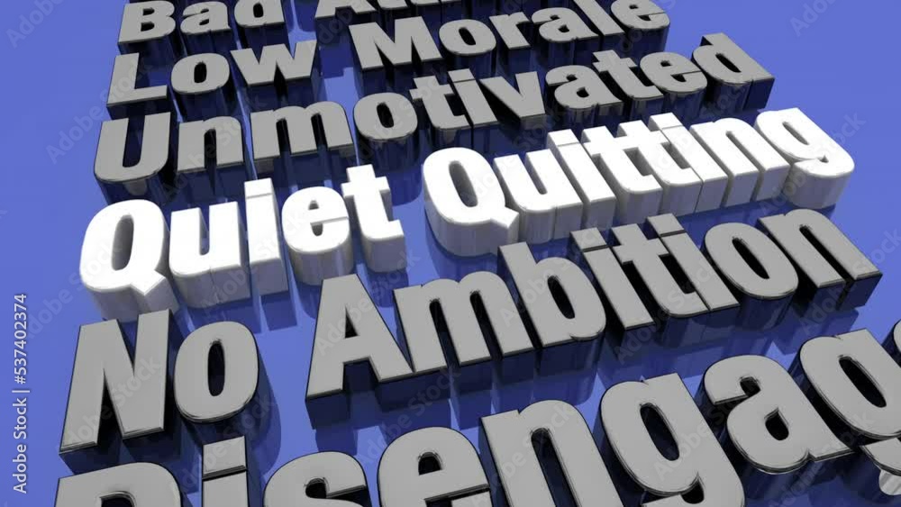 Quiet Quitting Disengaged Worker Employee No Ambition 3d Animation Quiet Quitting Disengaged Worker Employee No Ambition 3d Animation