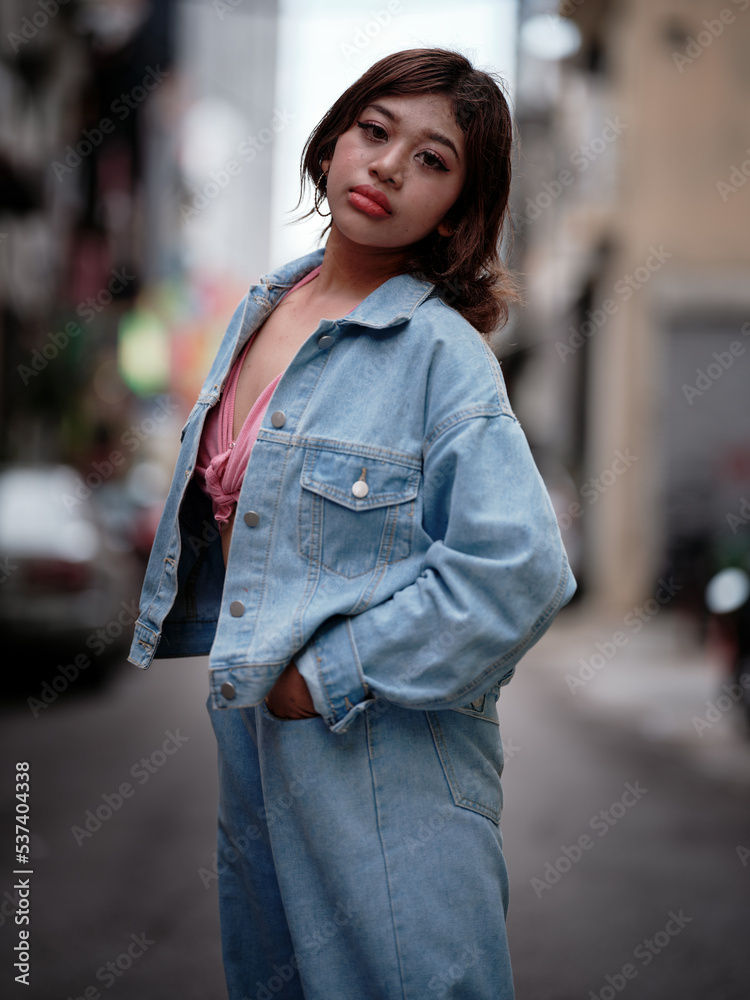 Fototapeta premium Young Asian Model posing for the camera