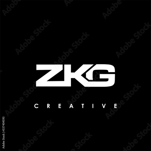 Fotografie ZKG Letter Initial Logo Design Template Vector Illustration