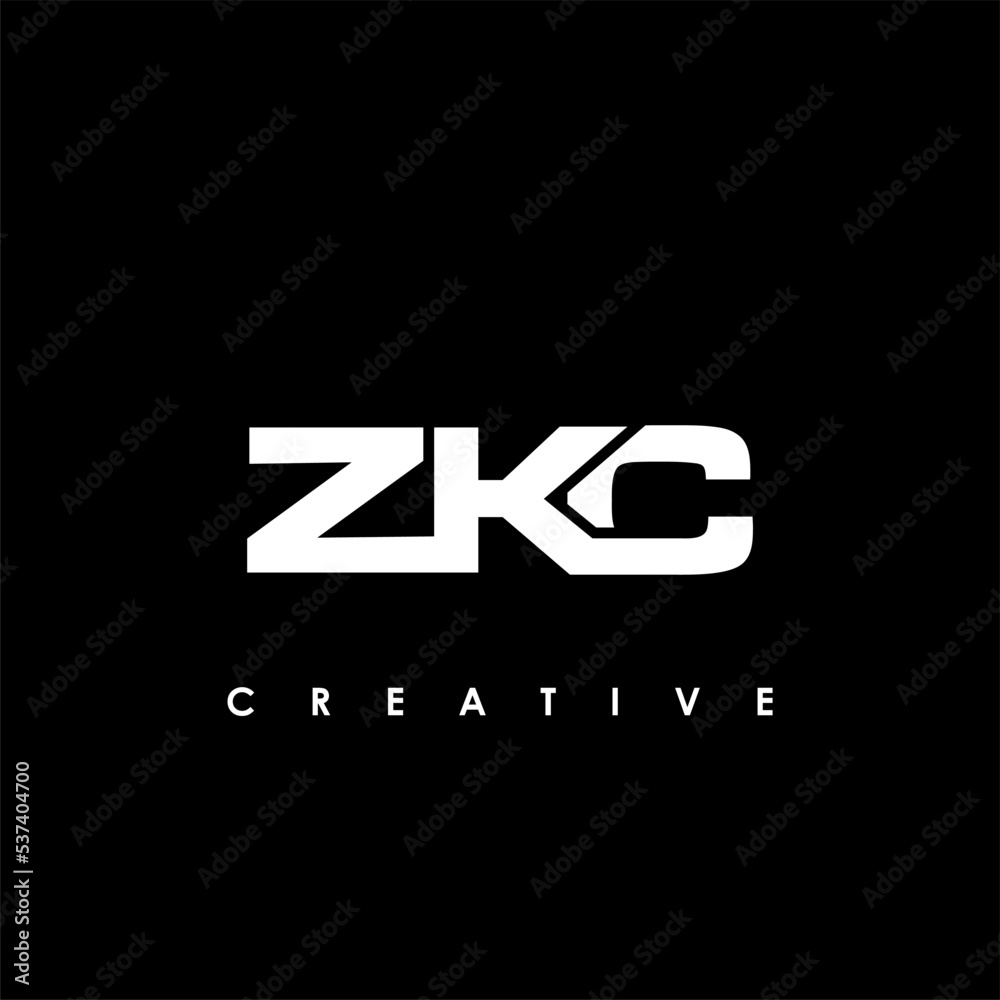 ZKC Letter Initial Logo Design Template Vector Illustration ZKC Letter Initial Logo Design Template Vector Illustration