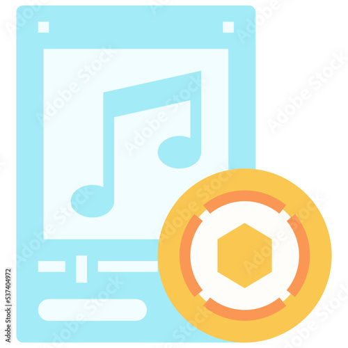 Music icon symbol element