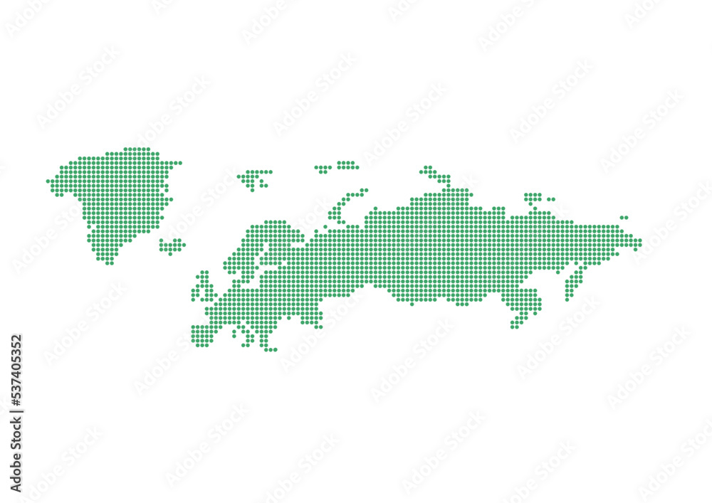 Obraz premium ヨーロッパ(ドット)グリーン
