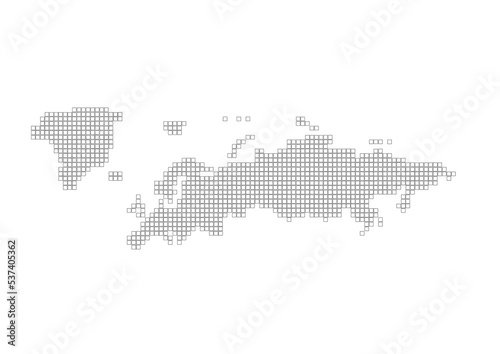 ヨーロッパ（ビットマップ）グレー