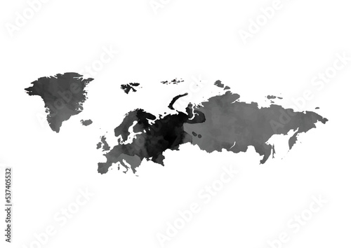 ヨーロッパ（水彩）ブラック