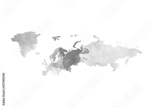ヨーロッパ（水彩）グレー