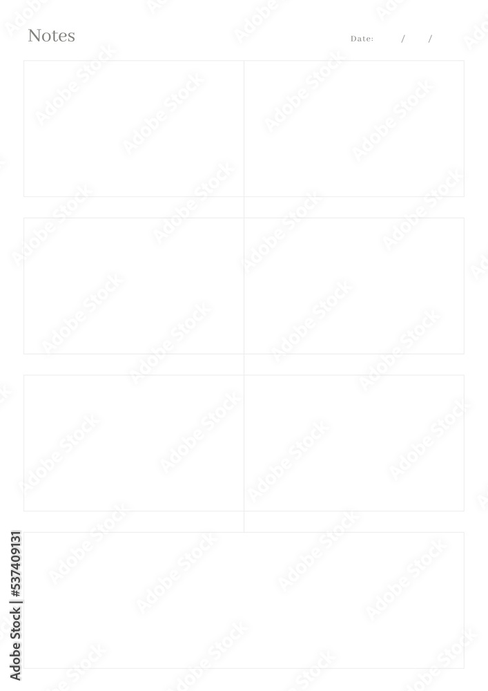 Minimalist Notes Paper Planner Minimalist Notes Paper Planner