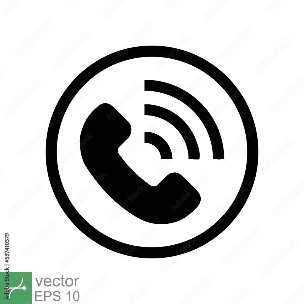 Call icon. Simple solid style. phone, hotline, 911, circle, pictogram, telephone, communication concept. Glyph vector illustration isolated on white background. EPS 10. Call icon. Simple solid style. phone, hotline, 911, circle, pictogram, telephone, communication concept. Glyph vector illustration isolated on white background. EPS 10.