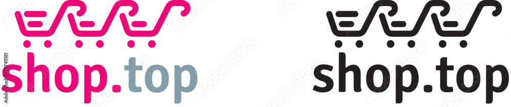 Fototapeta premium Shop top logo template