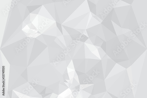 White polygon background