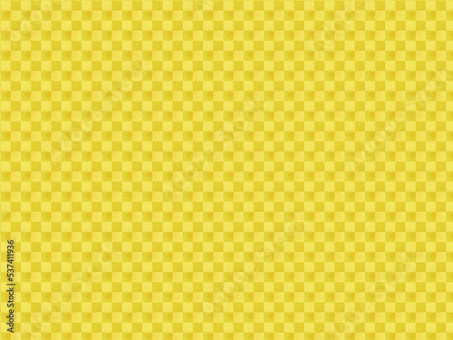 黄色の市松模様の背景素材