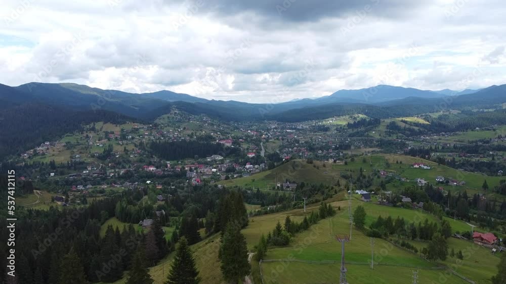 view of the mountains shot by a drone view of the mountains shot by a drone