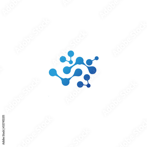 Neuron logo icon vector image