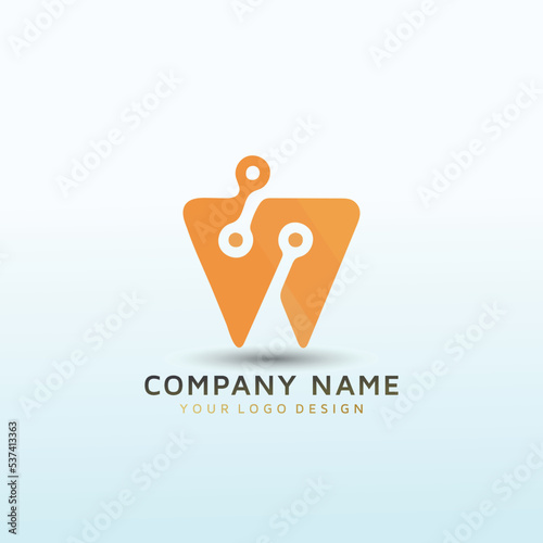 Dental Clinic vector Logo tech