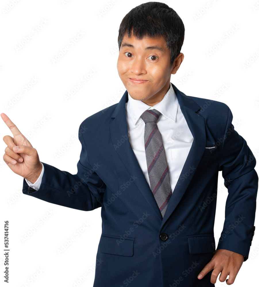 Businessman of pointing up with his finger. presenting gesture. Businessman of pointing up with his finger. presenting gesture.