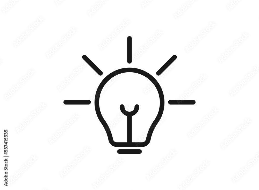 Light bulb vector icon. eps 10. Light bulb vector icon. eps 10.