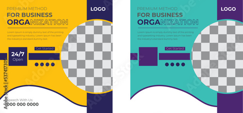 Promotional web banner for social media. Unique Editable modern Social Media banner Template.  Usable for social media, story and web internet ads.