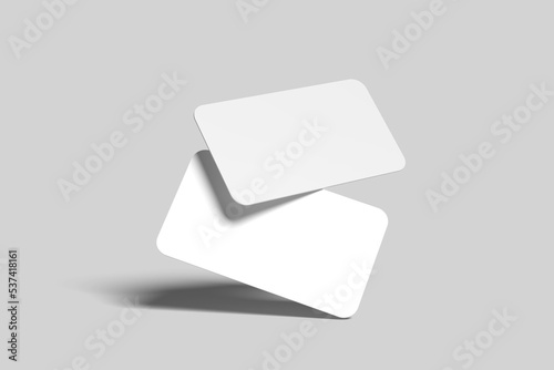 rounded business card mockup photo