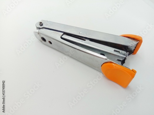 close up of a stapler
