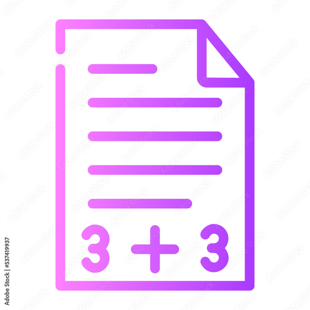 homework gradient icon homework gradient icon