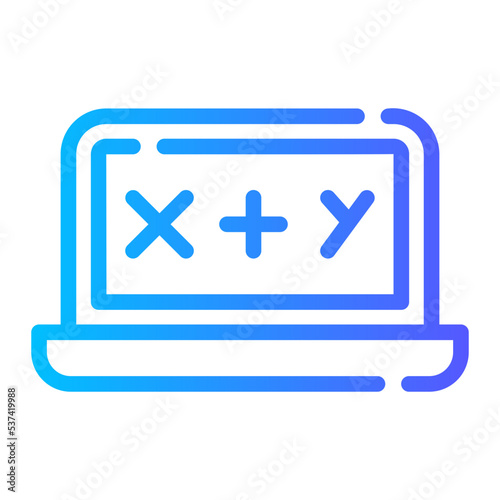 algebra gradient icon