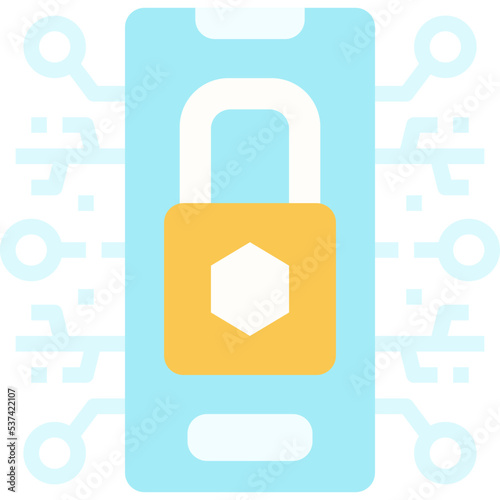Cyber security icon symbol element