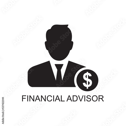 financial advisor icon , business icon