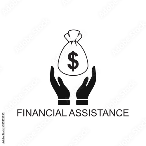 financial assistance icon , business icon