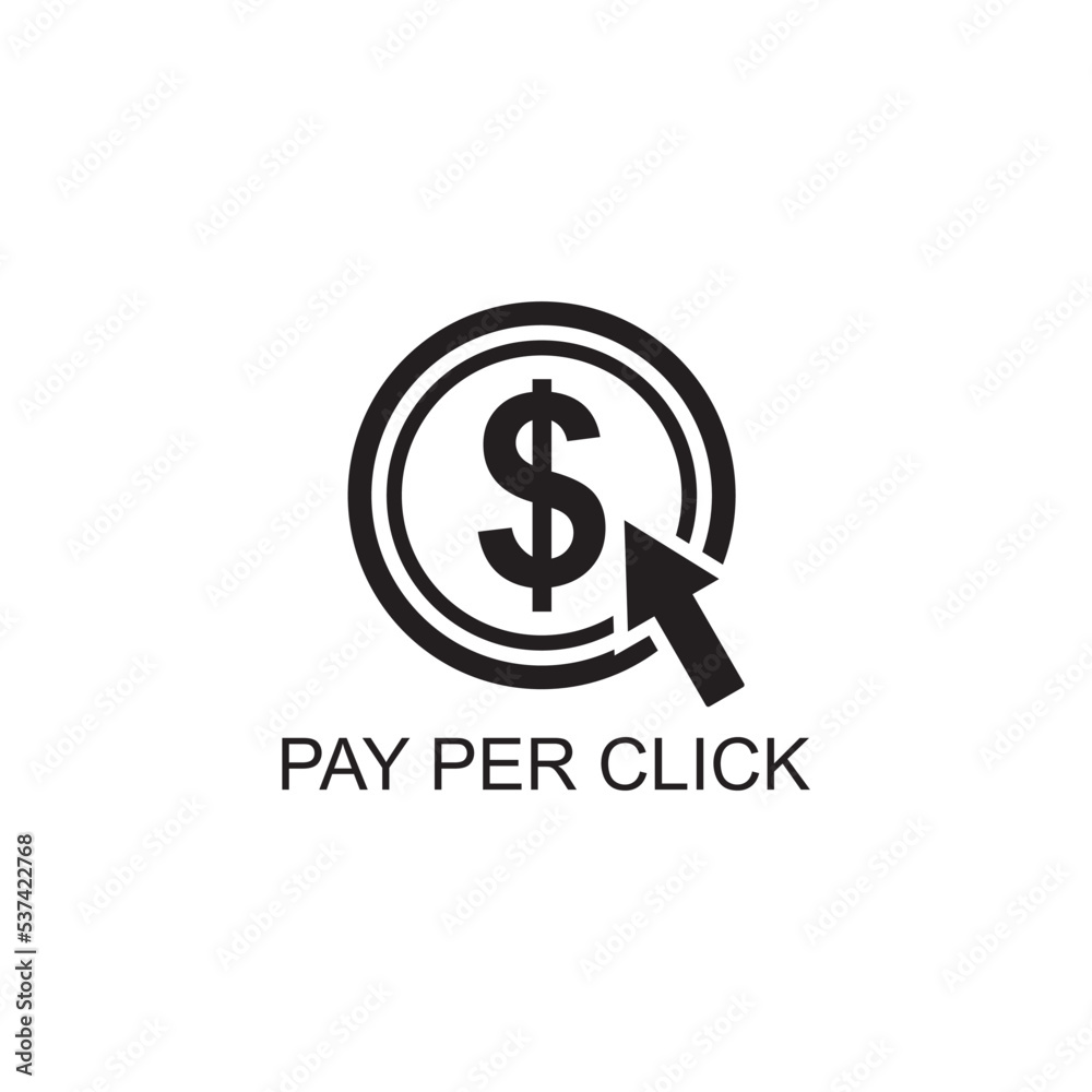 pay per click icon , advertising icon pay per click icon , advertising icon