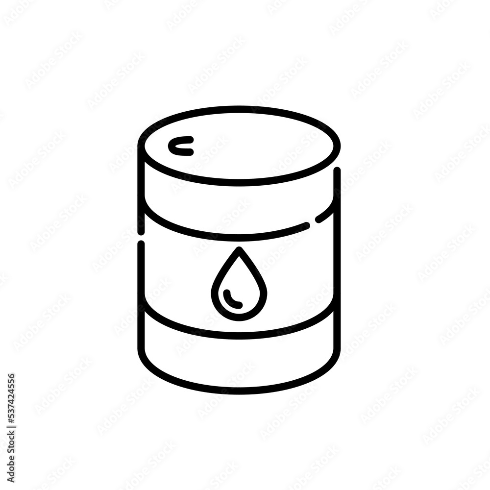Oil barrel icon. Pixel perfect, editable stroke Oil barrel icon. Pixel perfect, editable stroke