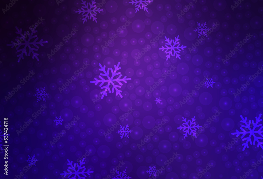 Dark Purple vector background in Xmas style. Dark Purple vector background in Xmas style.