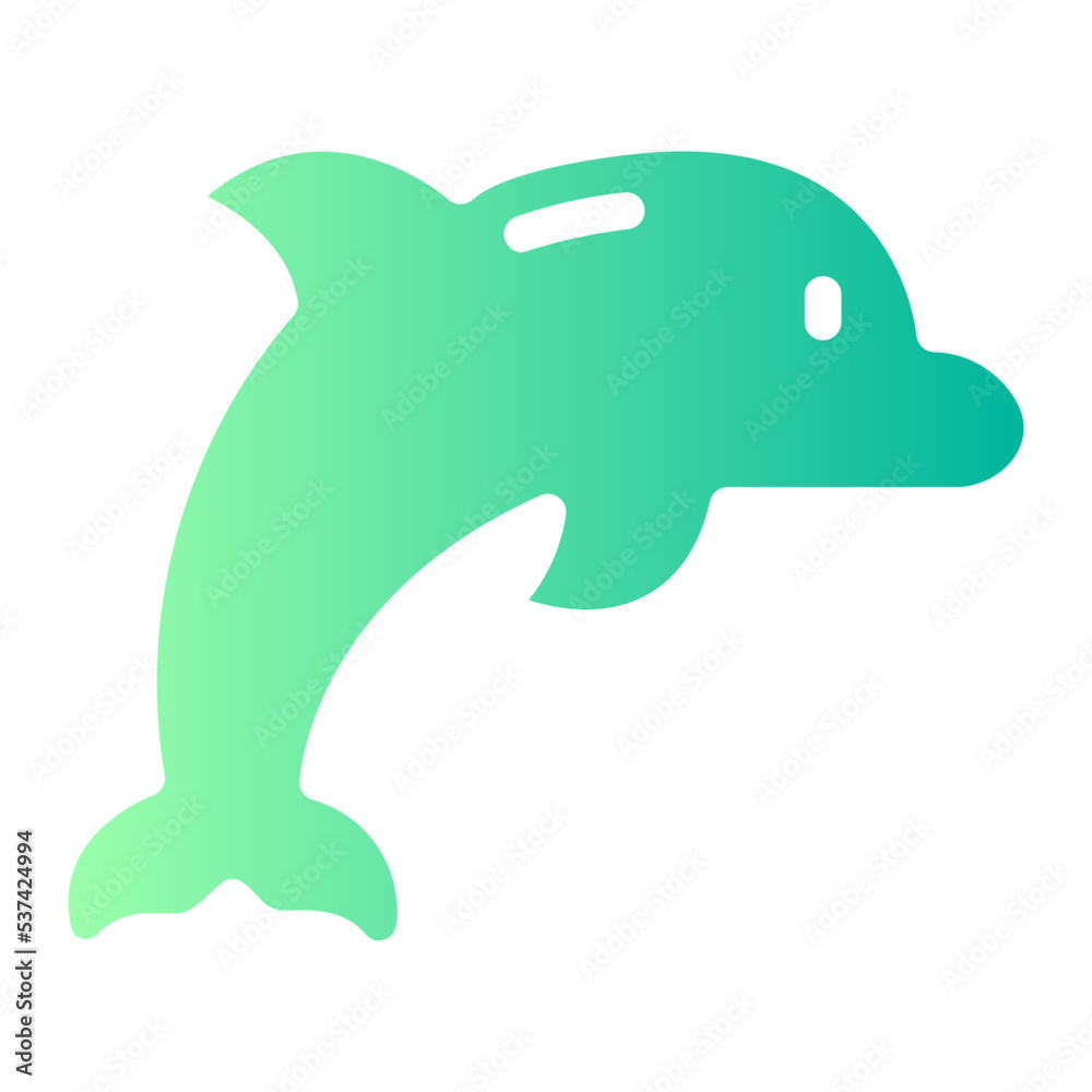dolphin gradient icon dolphin gradient icon
