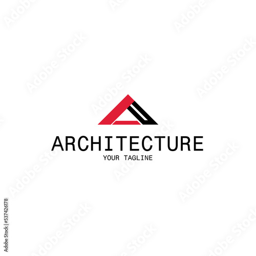 Free Download monogram letter A and building logo  - GFXLoad