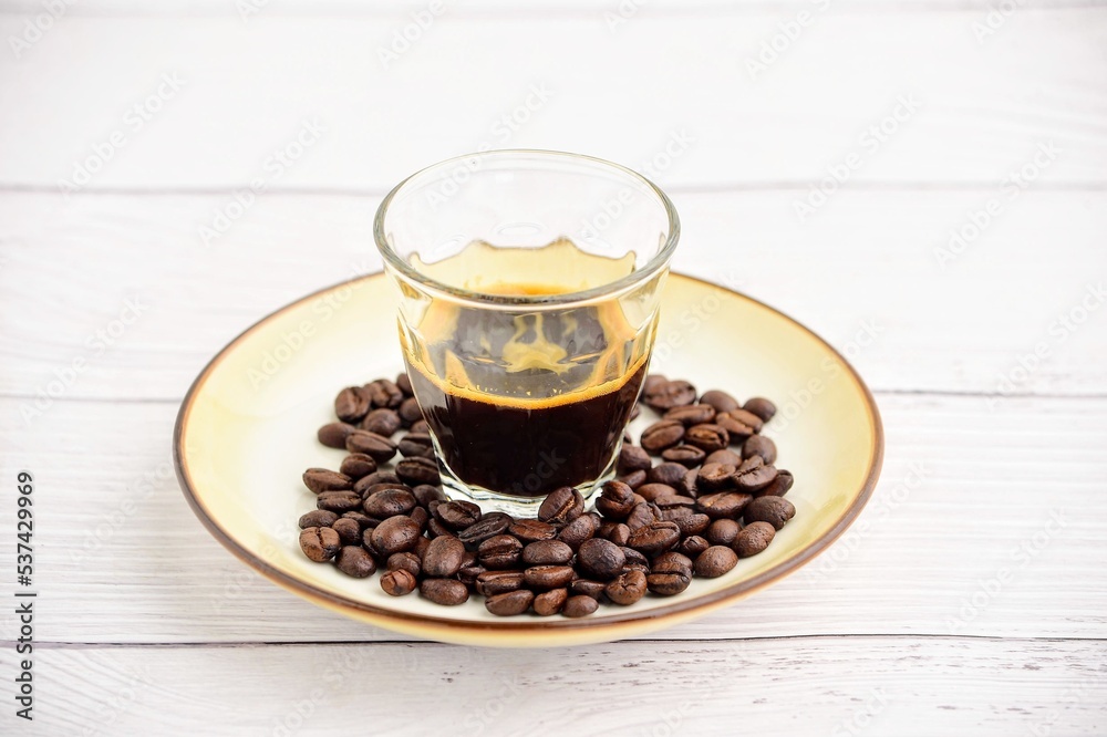 Fototapeta premium coffee and beans 