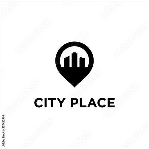 City Place logo design vector © Dwi