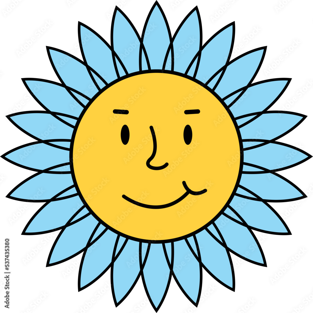 Funny retro emoticon vector Funny retro emoticon vector