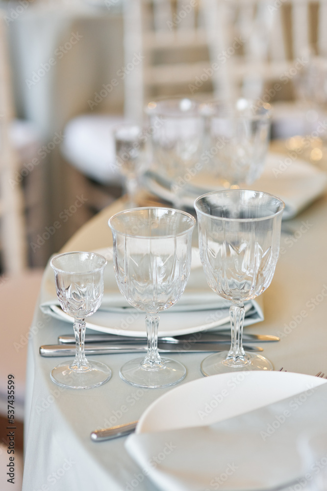 table set for a dinner table set for a dinner