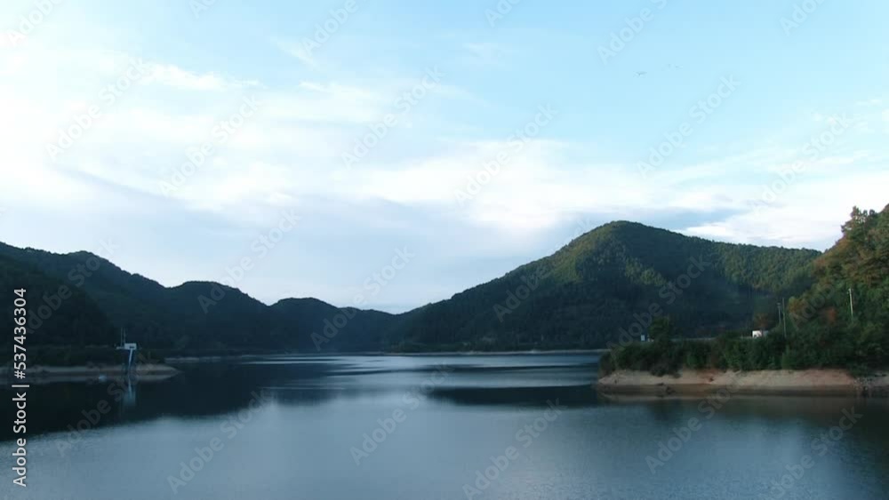 大内ダムから望むダム湖 大内ダムから望むダム湖