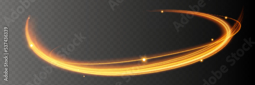 White glowing shiny lines effect vector background. Luminous white lines of speed. Light glowing effect. Light trail wave