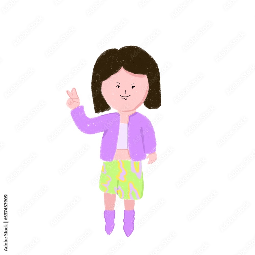 little girl using the cute purple outfit little girl using the cute purple outfit