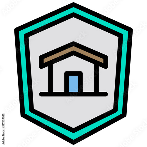 House protection line icon