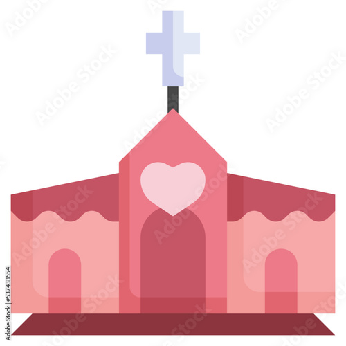 Wedding_church flat icon,linear,outline,graphic,illustration