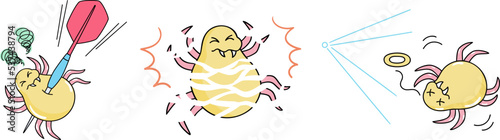 Three patterns for killing mites