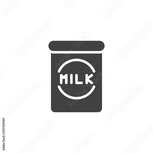 Milk can vector icon