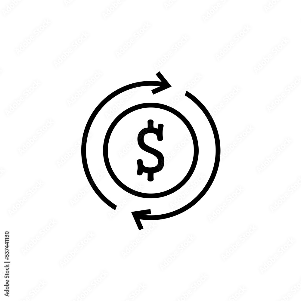 Cash Back. Money Cash Back line icon Cash Back. Money Cash Back line icon