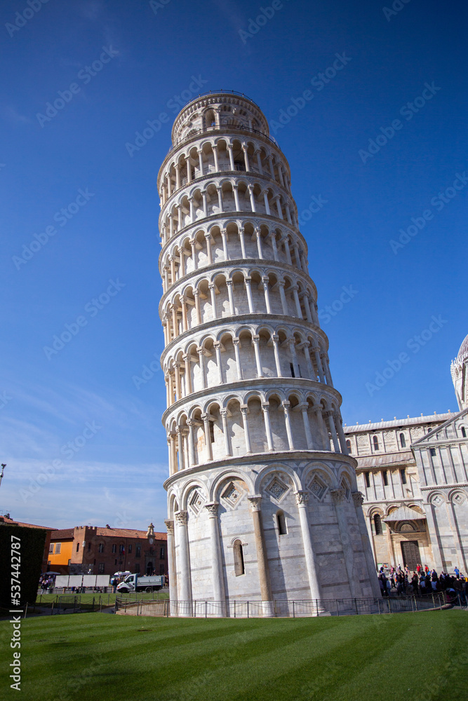 Pisa leaning tower in Pisa, Italy