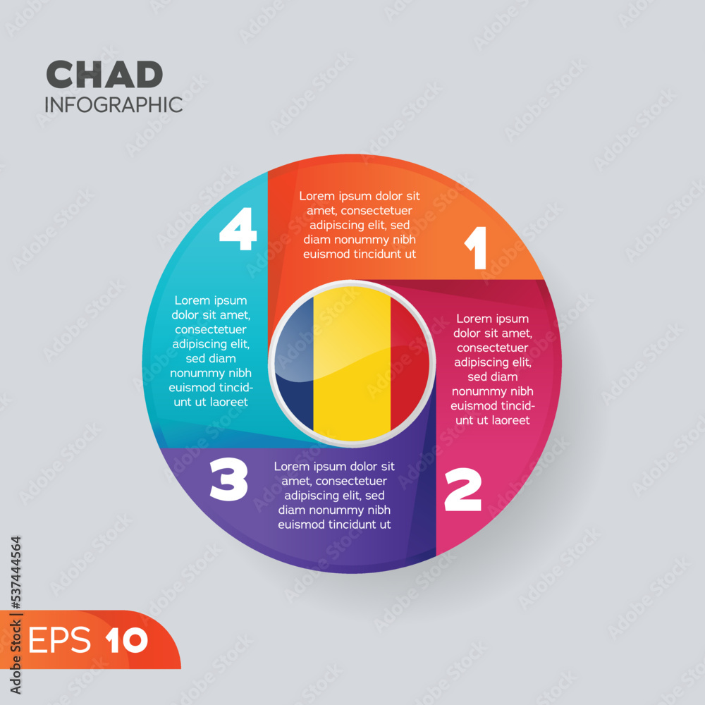 Chad Infographic Element Chad Infographic Element